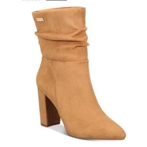 Bebe Savita Tan Dress Booties